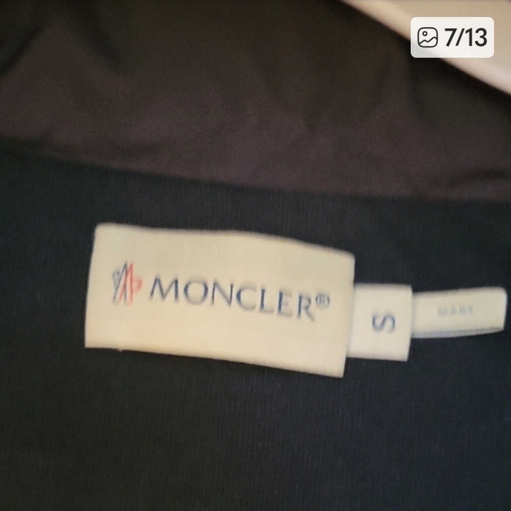 Authentic Moncler Maglia Cardigan Hybrid Down Puffer Zip-Up Hoodie Size S - Picture 8 of 13